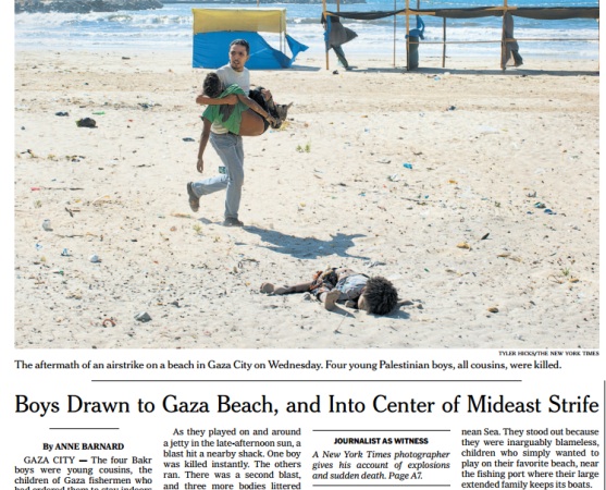 NYT headline