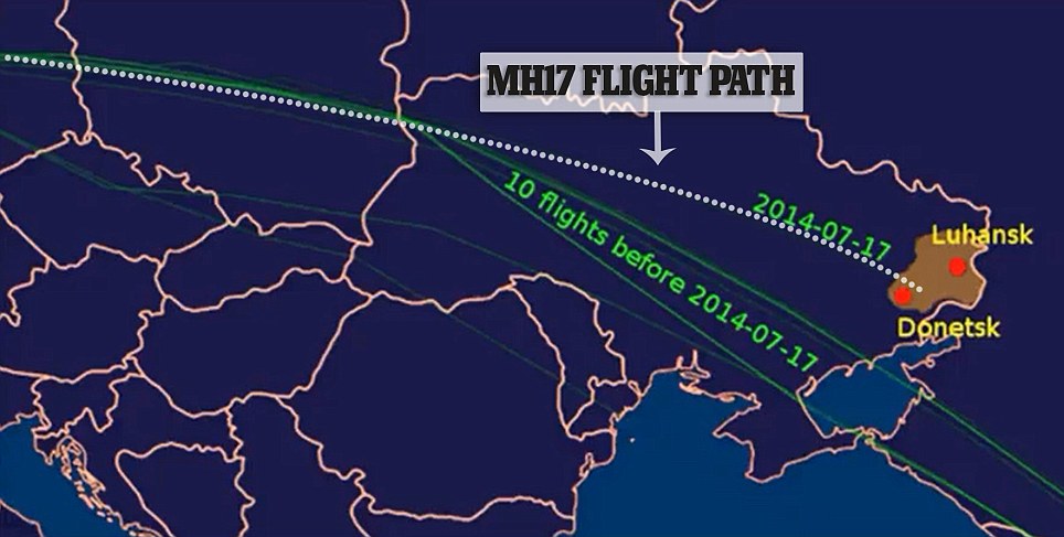 mh17 flight path