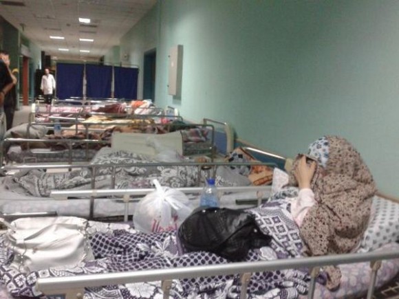 Click to enlarge gaza hospital bombed