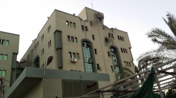 gaza hospital bombed