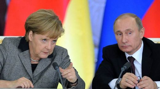 merkel and putin