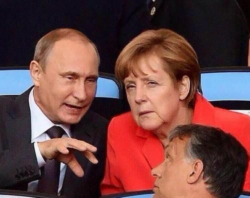 Putin and Merkel