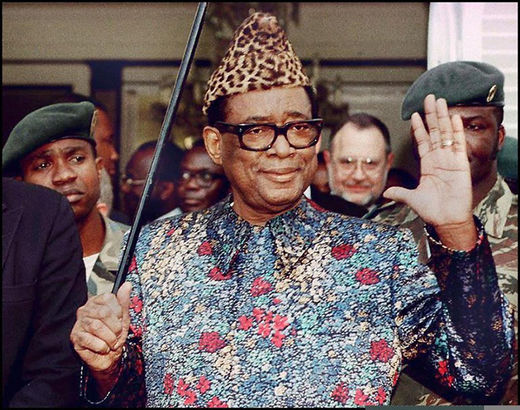 Zairean president, Mobutu Sese Seko 