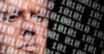 Click to enlarge man and code