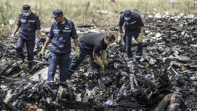 Wreckage of flight mh17