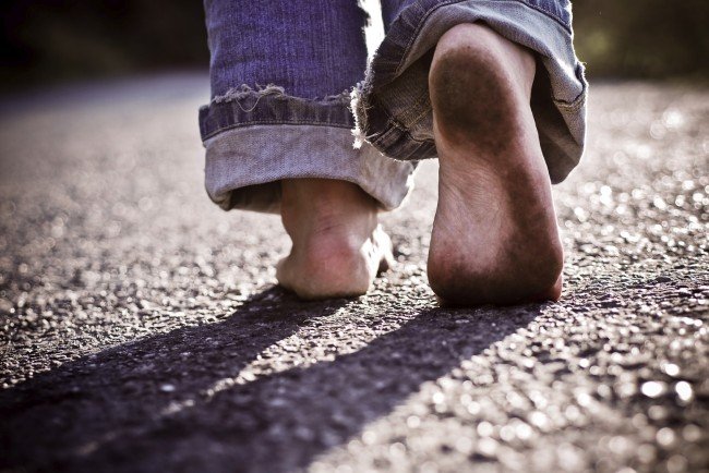 child feet