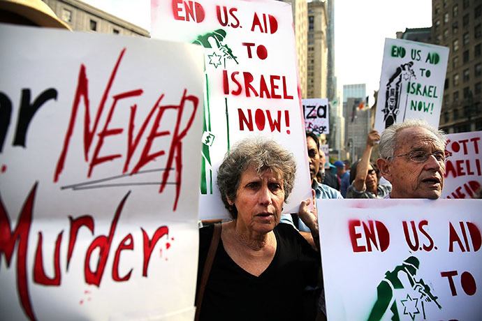 Click to enlarge manhattan protests Gaza