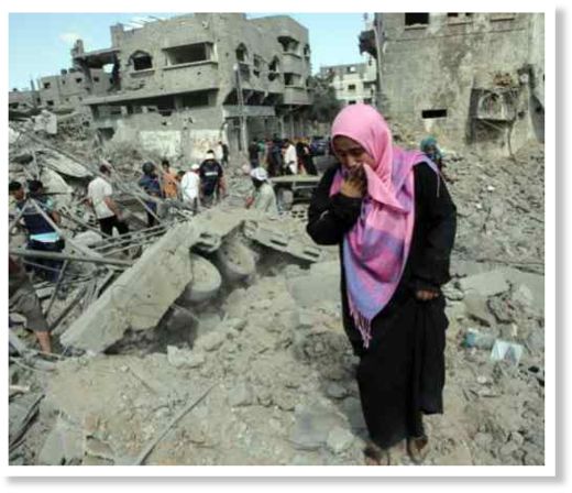 Click to enlarge gaza in ruins