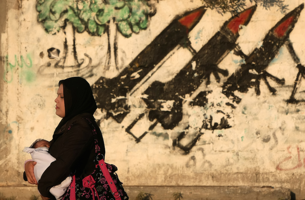 Click to enlarge gaza city wall