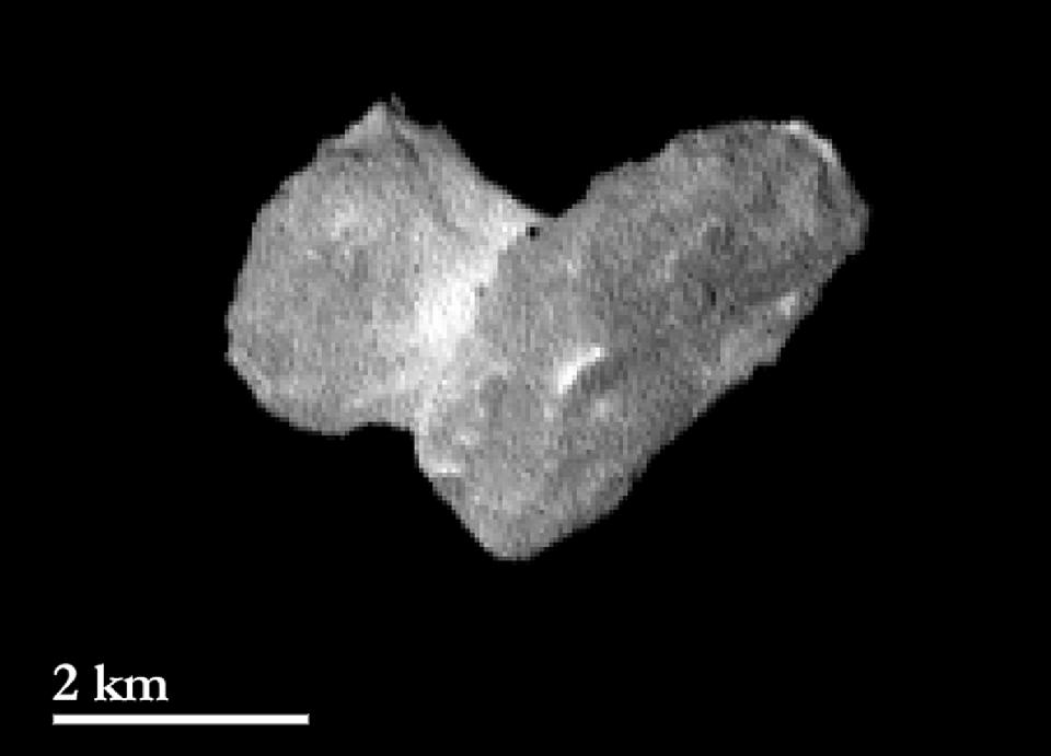 Click to enlarge comet 67P/Churyumov–Gerasimenko