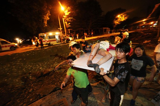 Click to enlarge wounded gas explosion taiwan