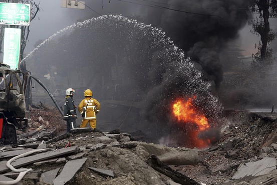 Click to enlarge gas explosion fires taiwan