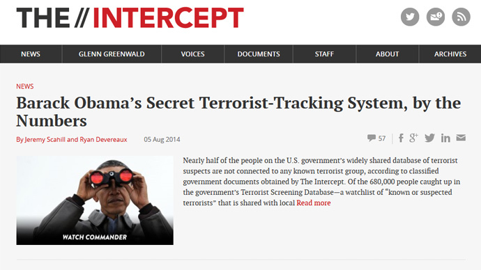 Click to enlarge Screenshot from The Intercept