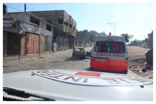 Click to enlarge Ambulance in Gaza