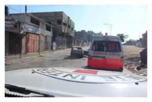 Ambulance in Gaza