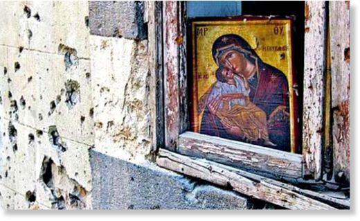 Click to enlarge isis burns church