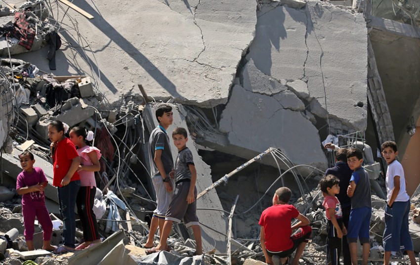 Click to enlarge Gaza in ruins