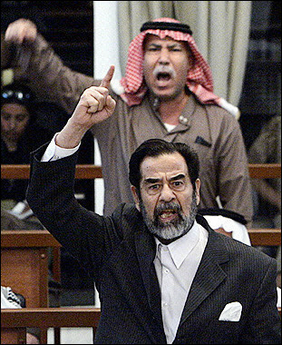 Saddam at trial